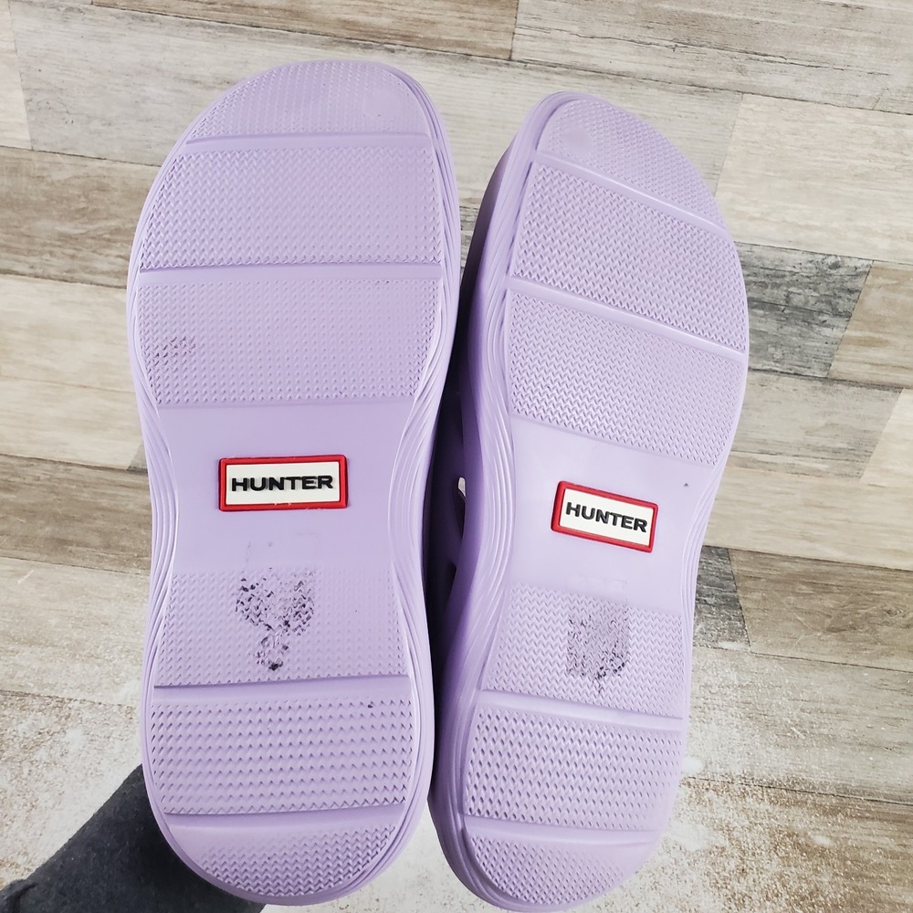 Hunter Elana Womens Clogs Sz 10 M Light Purple Comfort Slip On Rubber Round Toe - Picture 8 of 10